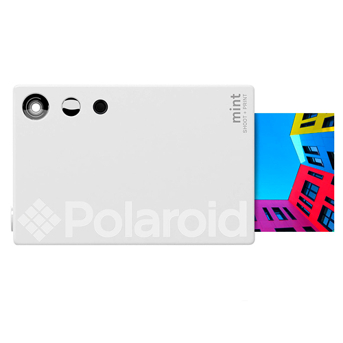 Polaroid Mint Cámara Digital de impresión instantánea con tecnología ZINK sin Tinta (Blanco) Impresiones en Papel fotográfico Zink 2x3 con Base Adhesiva